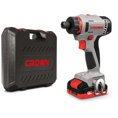 Дрель-шуруповерт аккумуляторная CROWN CT21081HB-2 BMC