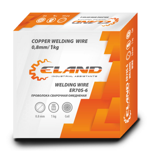 Проволока сварочная ELAND ER70S-6 (0,8*1 кг)