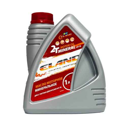 Масло моторное минеральное ELAND для двухтактных двигателей API TB красное 1л 