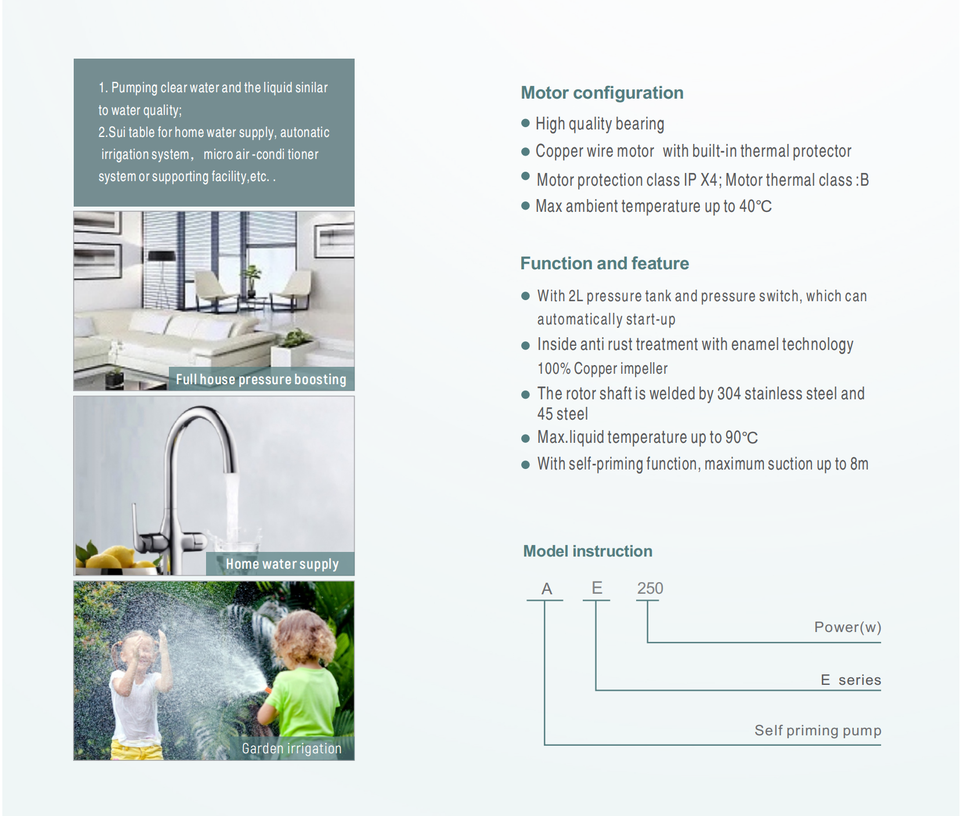 Насосная (мини) станция вихревая AE550 GRANDFAR