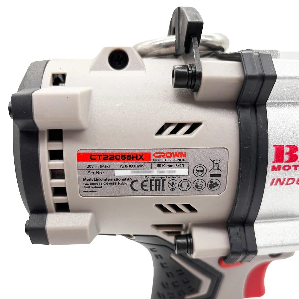 Гайковерт ударный аккумуляторный CROWN CT22056HX-8SC4 BMC