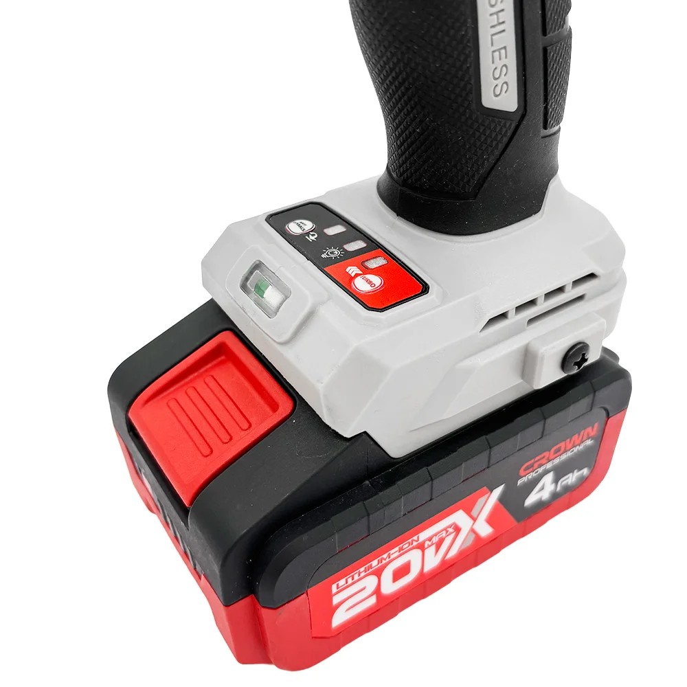 Дрель-шуруповерт ударная аккумуляторная CROWN CT21127HMX-4 BMC