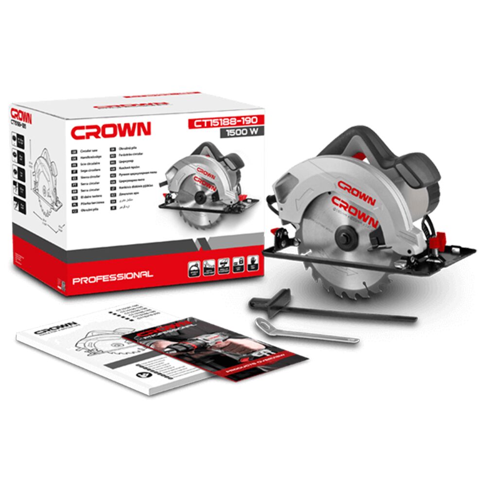 Пила циркулярная CROWN CT15188-190