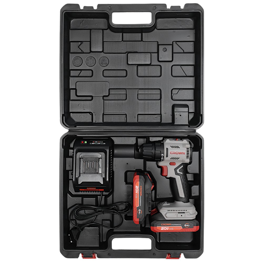 Дрель-шуруповерт аккумуляторная CROWN CT21131XS-2 BMC