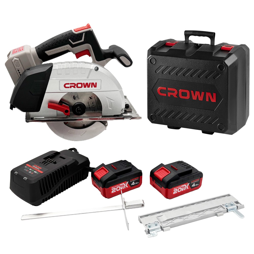 Пила дисковая по металлу аккумуляторная CROWN CT25040-150HX-4 BMC