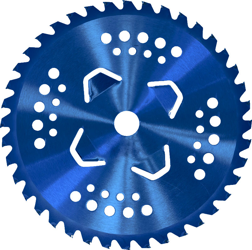 Нож победитовый BL-4 (40 зубов, СИНИЙ,255x1.3x25.4)