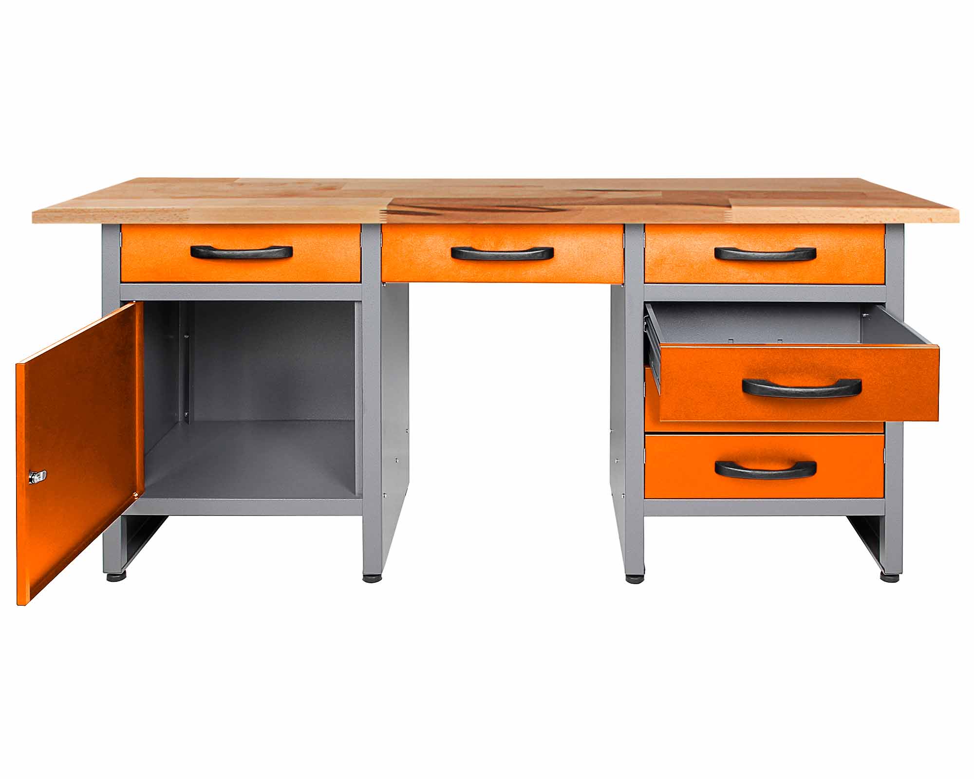 Стол-верстак для мастерской BAUMEISTER BTC-007 ORANGE