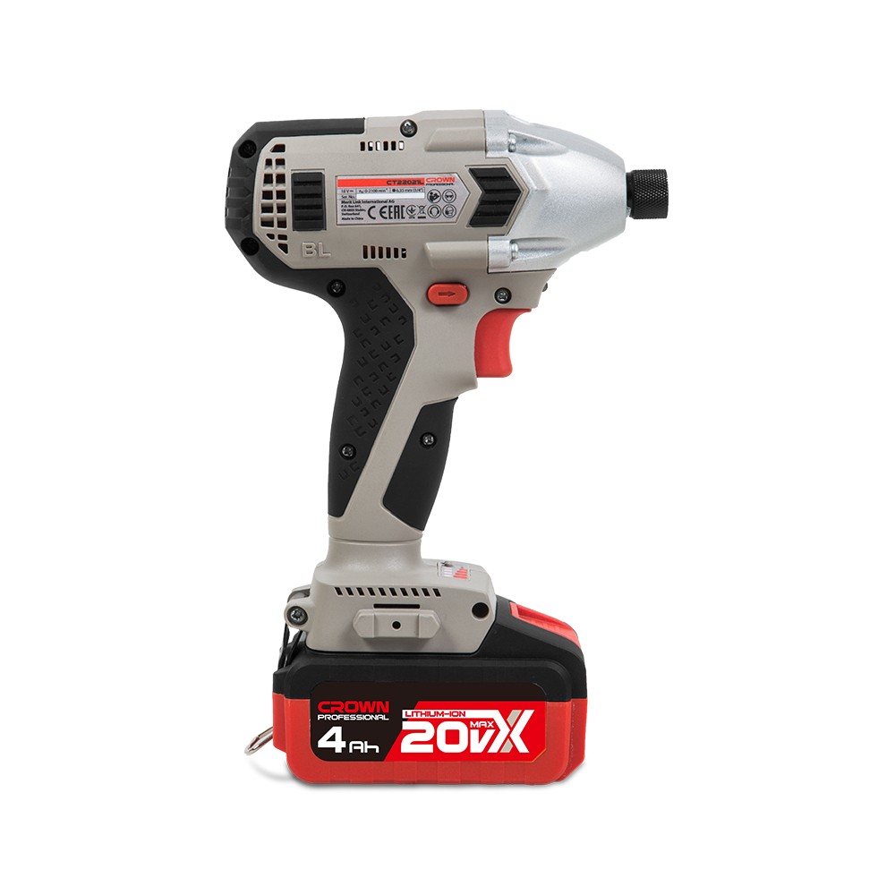 Винтоверт ударный аккумуляторный CROWN CT22021HX-4 TB