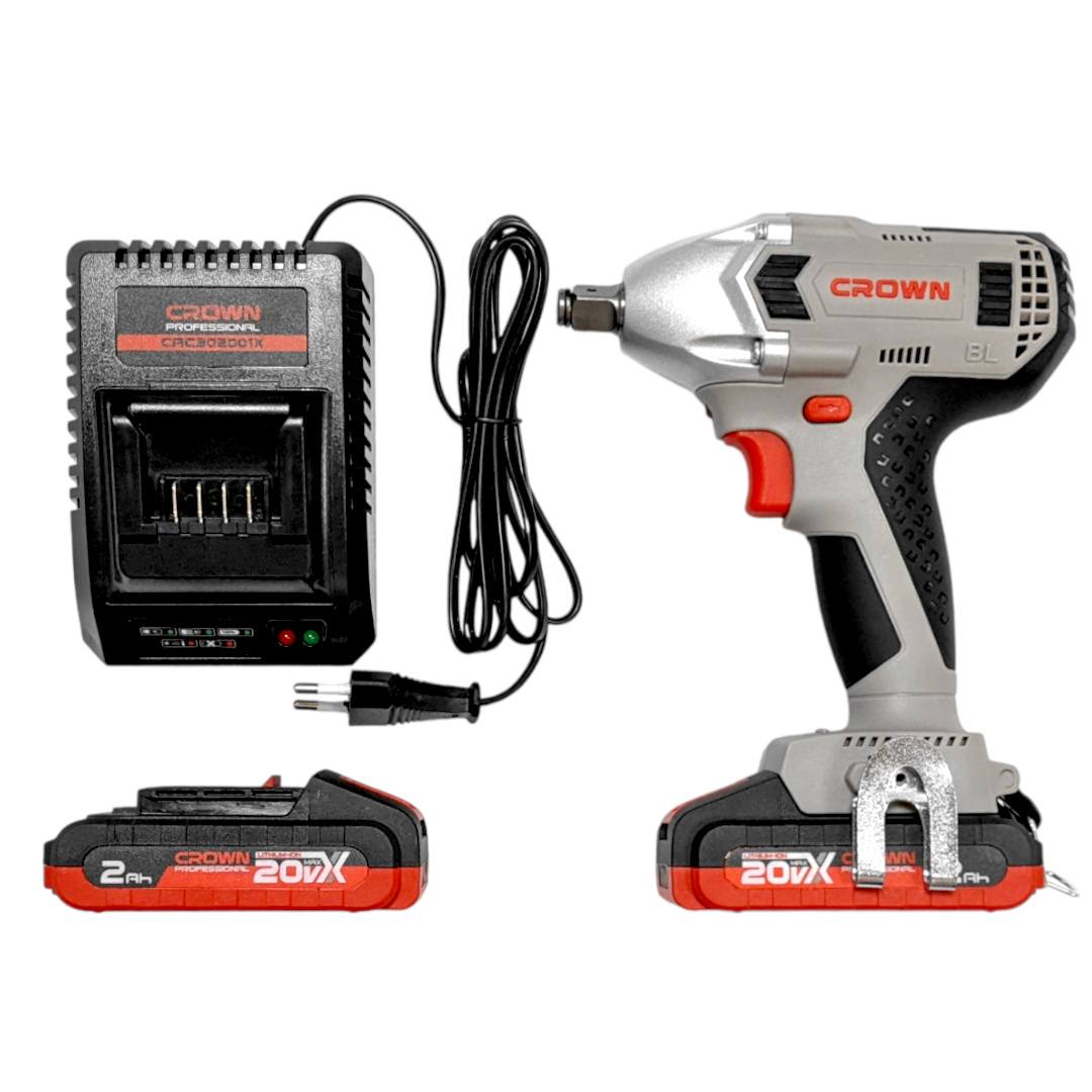 Гайковерт аккумуляторный ударный CROWN CT22015HX-2 TB