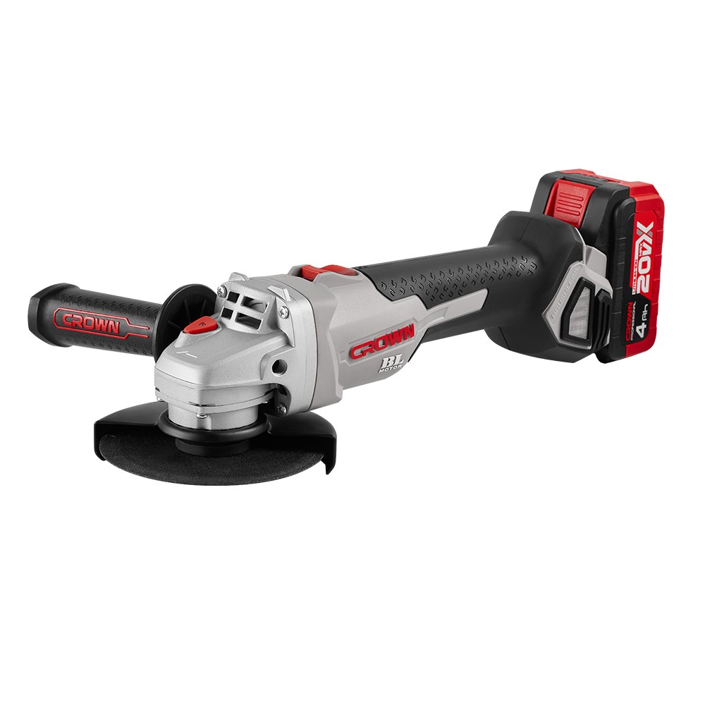 Машина угловая шлифовальная аккумуляторная CROWN CT23001-125HX-4 BMC