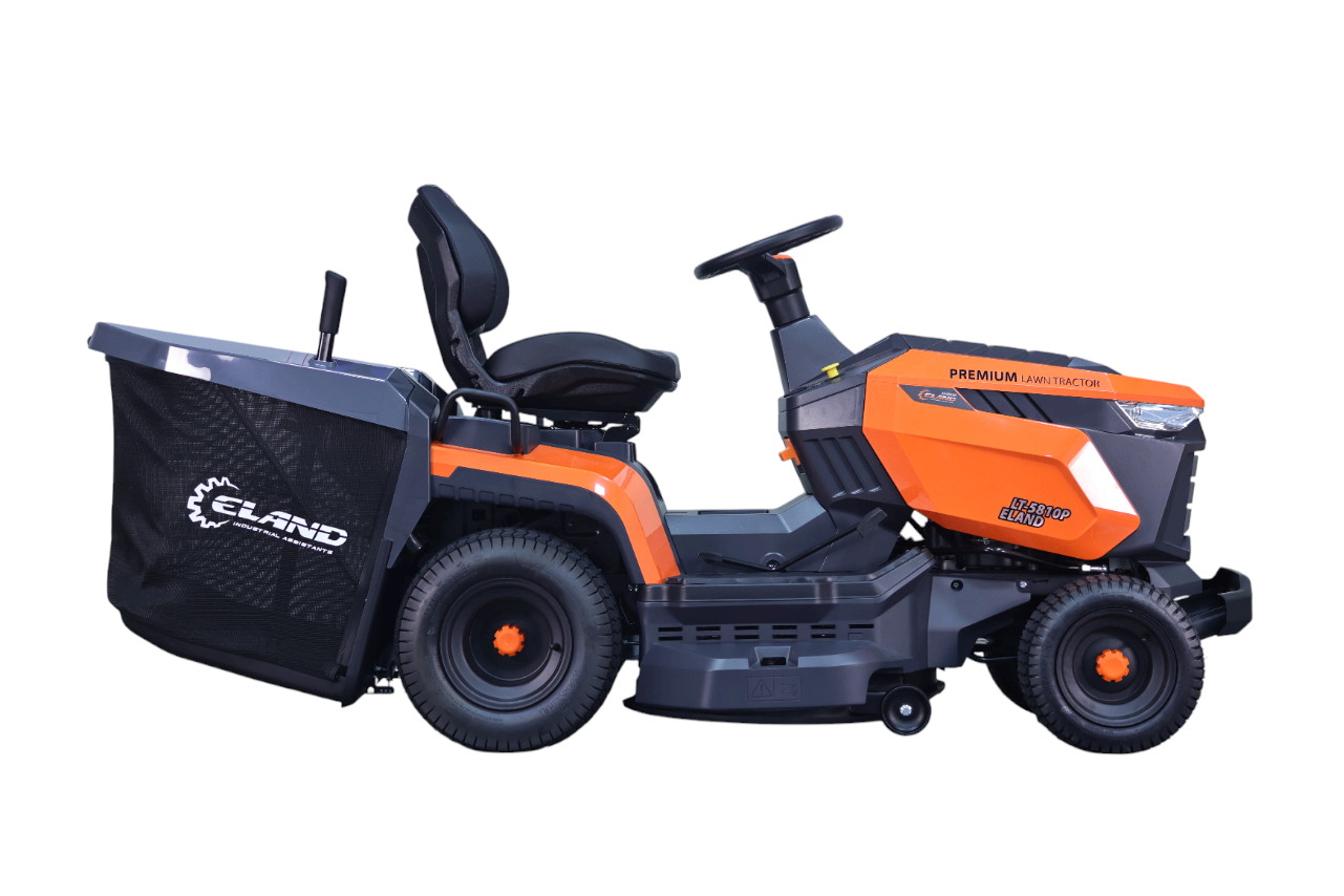Газонокосилка бензиновая самоходная с сиденьем (райдер) ELAND LT-5810P 
