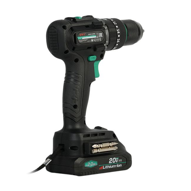 Дрель-шуруповерт ударная аккумуляторная DWT ASBP-20 DNG-2 BMC