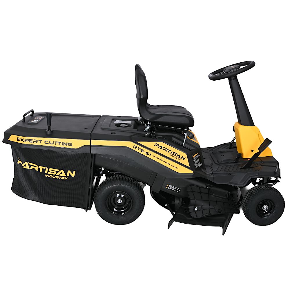 Газонокосилка бензиновая самоходная с сиденьем (райдер) PARTISAN RTS-61
