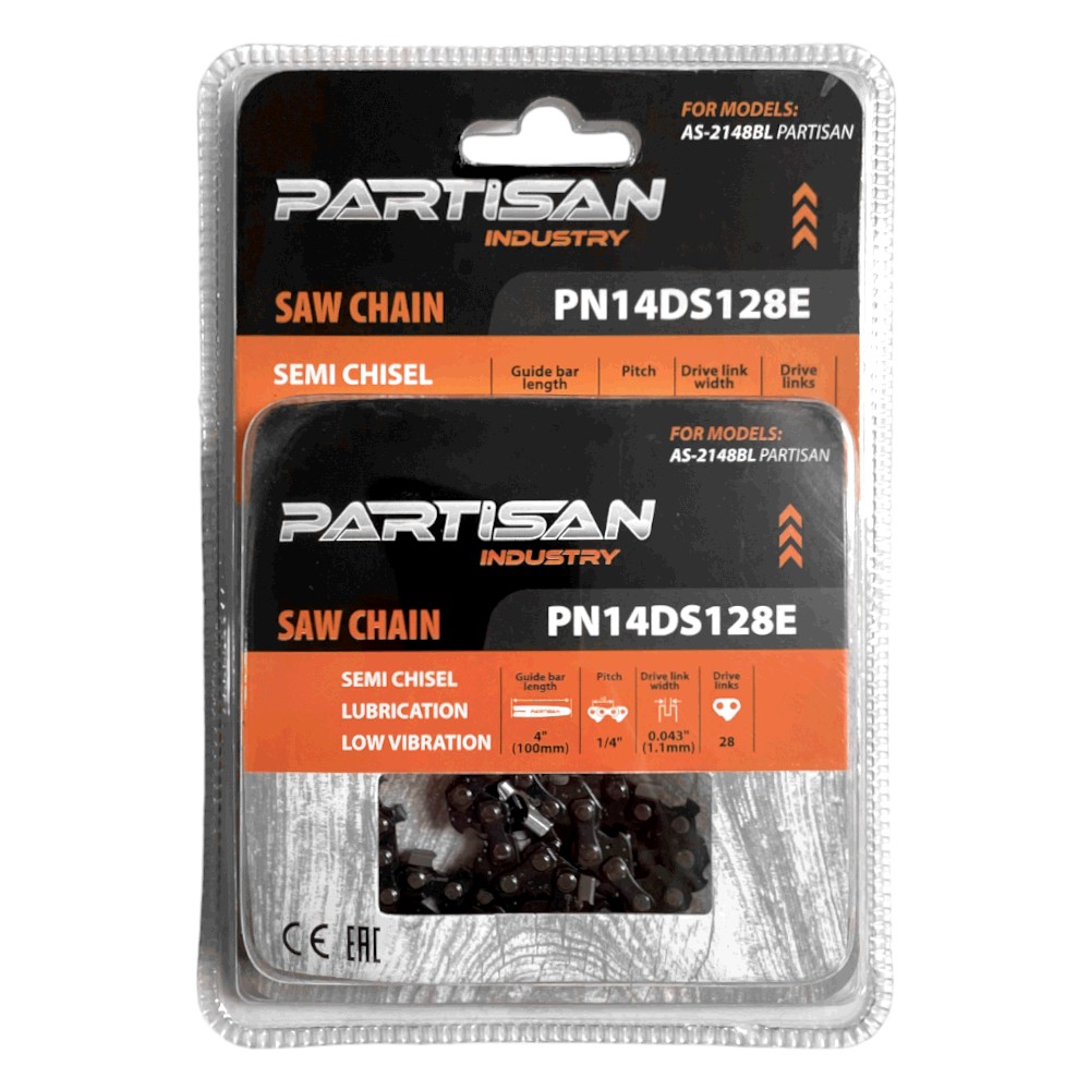 Цепь пильная PARTISAN PN14DS128E