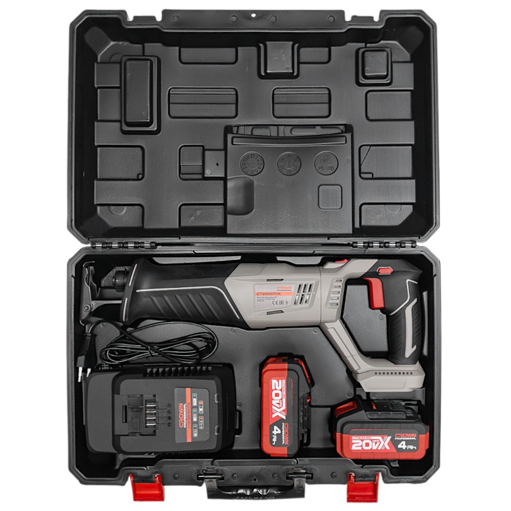 Пила сабельная аккумуляторная CROWN CT25007HX-4 BMC