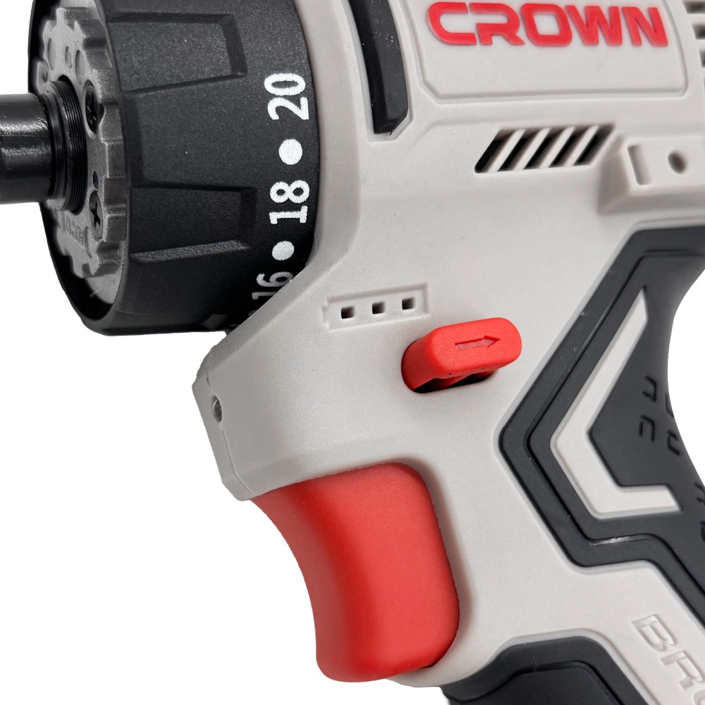 Дрель-шуруповерт аккумуляторная со сменными патронами CROWN CT21129HQX-2 BMC