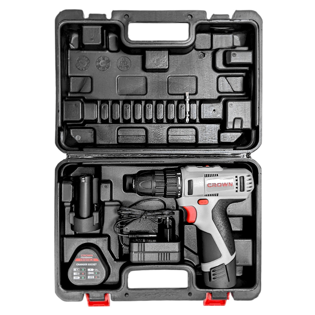 Дрель-шуруповерт аккумуляторная CROWN CT21053LH-1.5 BMC