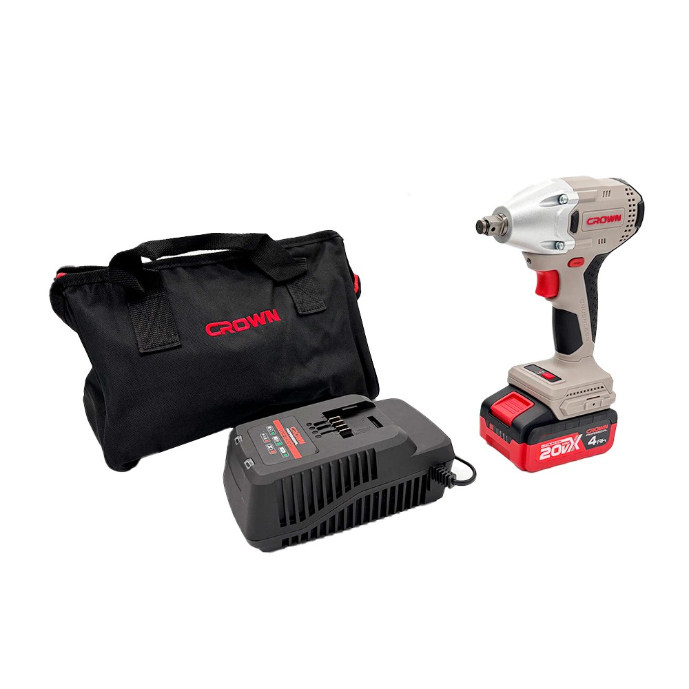 Гайковерт ударный аккумуляторный CROWN CT22046HX-4S TB