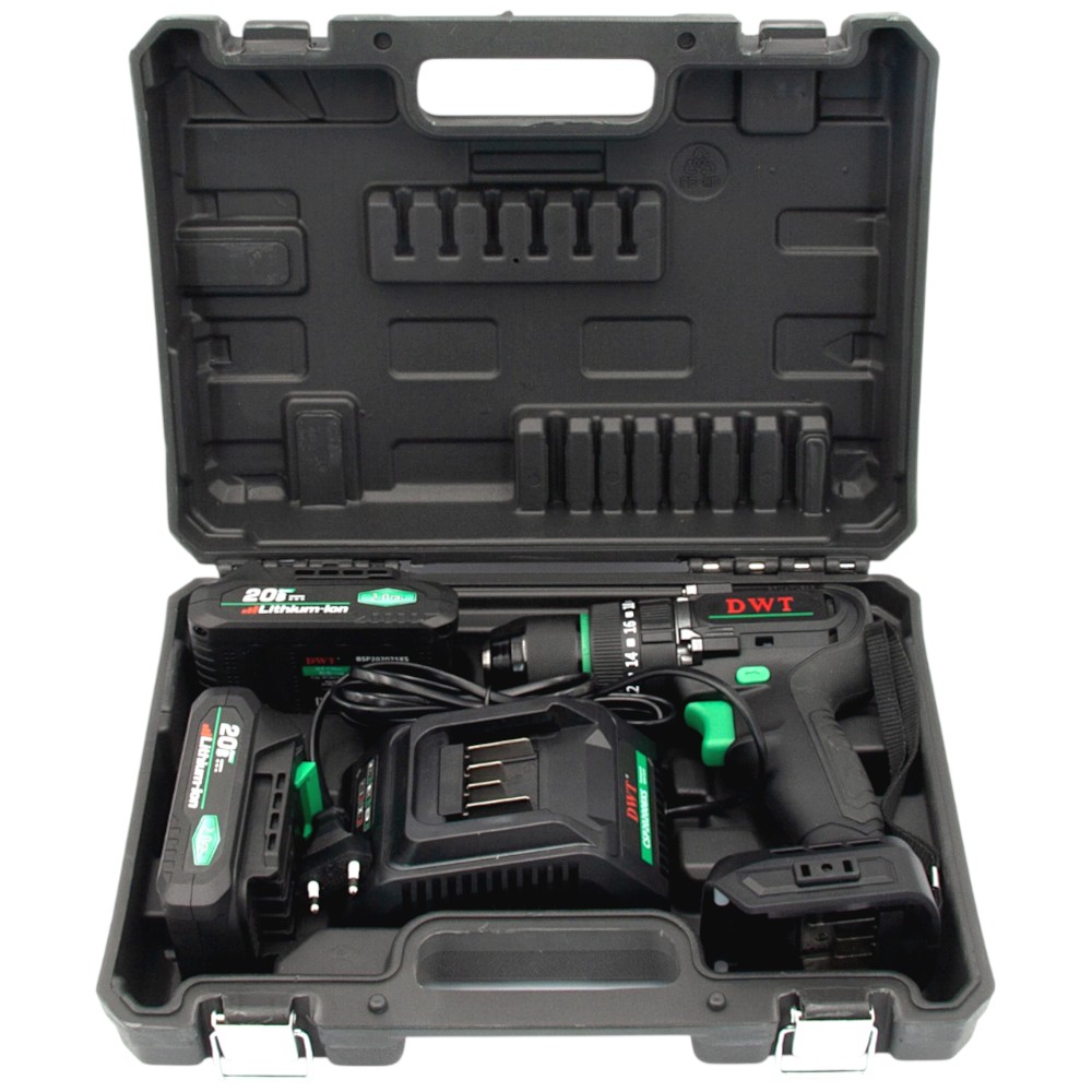 Дрель-шуруповерт ударная аккумуляторная DWT ASBP-20 DNG-2 BMC