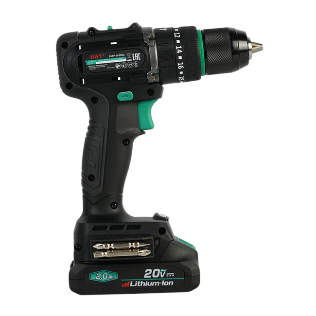 Дрель-шуруповерт ударная аккумуляторная DWT ASBP-20 DNG-2 BMC