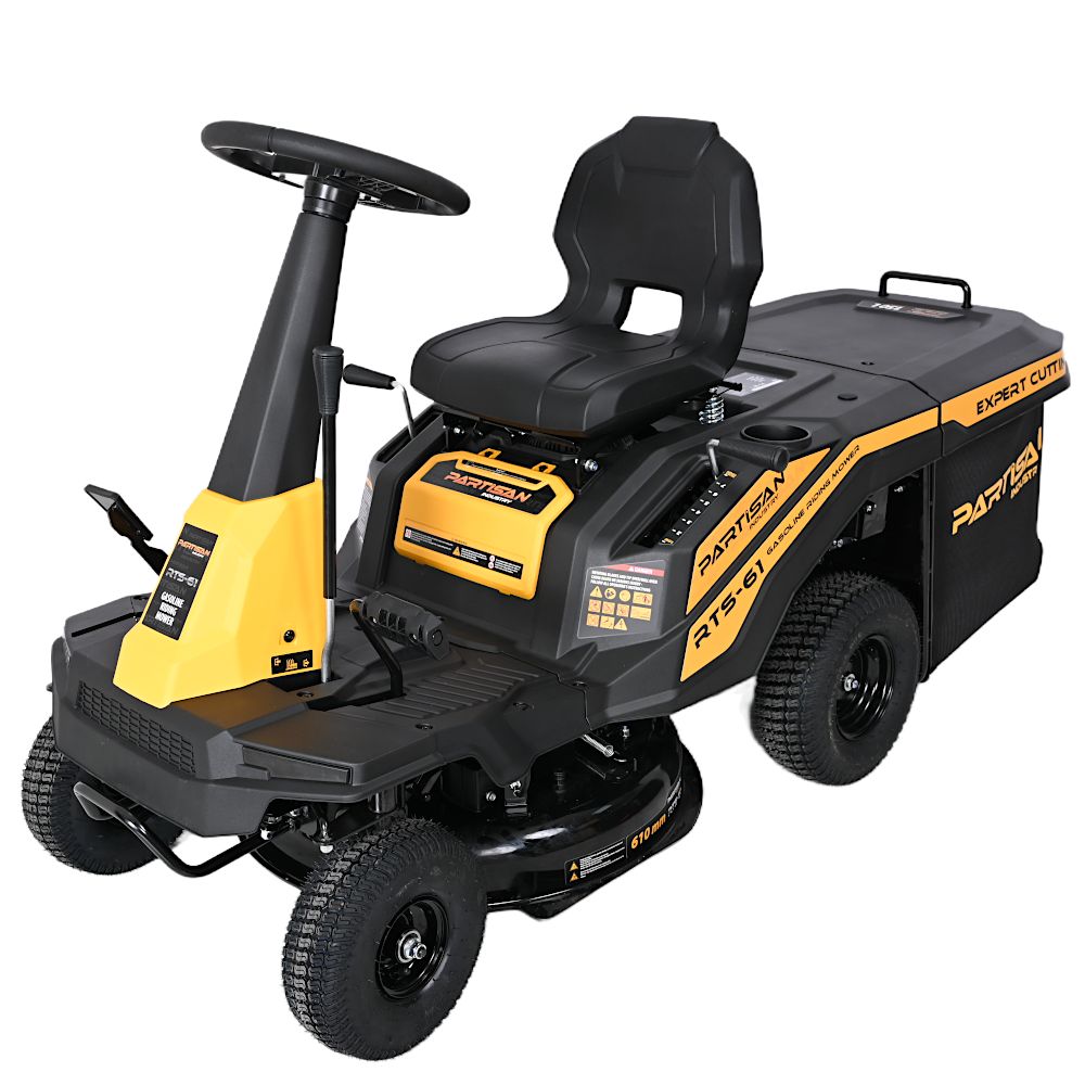 Газонокосилка бензиновая самоходная с сиденьем (райдер) PARTISAN RTS-61