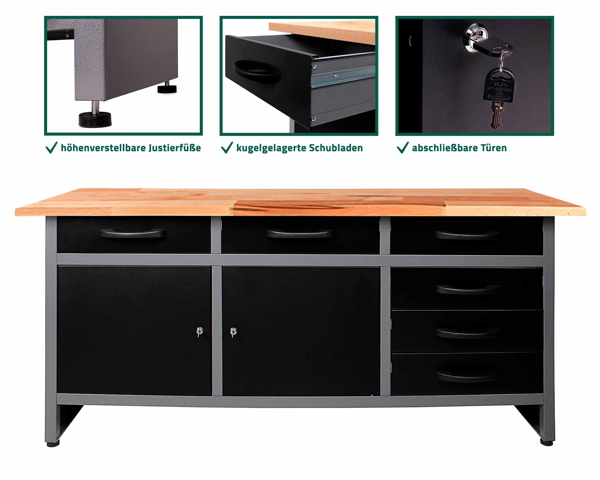 Стол-верстак для мастерской BAUMEISTER BTC-008