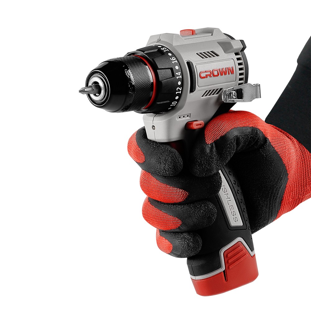 Дрель-шуруповерт аккумуляторная CROWN CT21129HMX-2 BMC