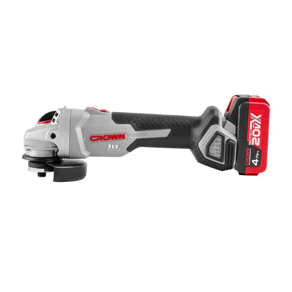 Машина угловая шлифовальная аккумуляторная CROWN CT23001-125HX-4 BMC