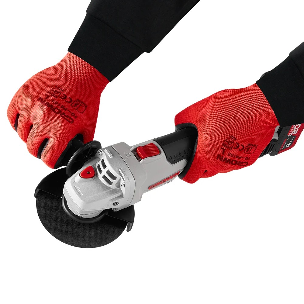 Машина угловая шлифовальная аккумуляторная CROWN CT23001-125HX-4 BMC