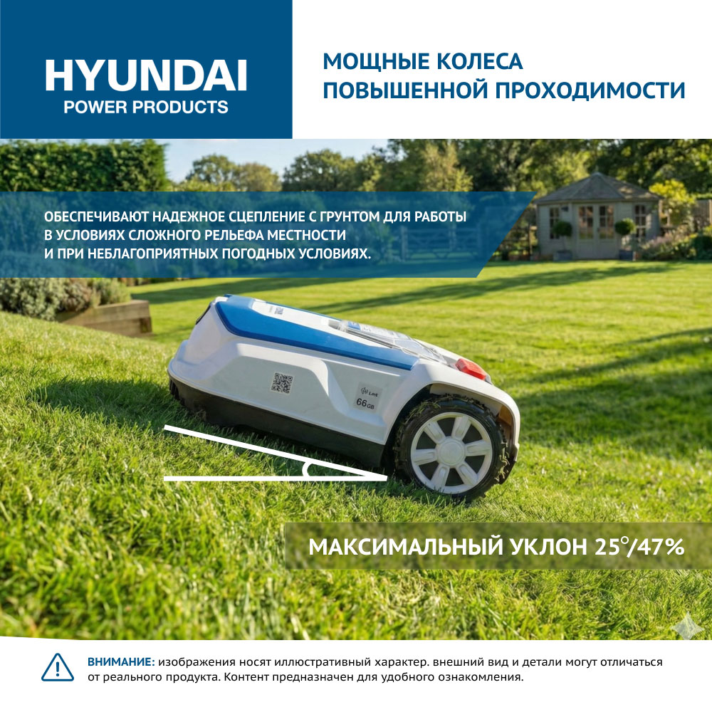 Газонокосилка-робот аккумуляторная HYUNDAI L-CORTEX-5
