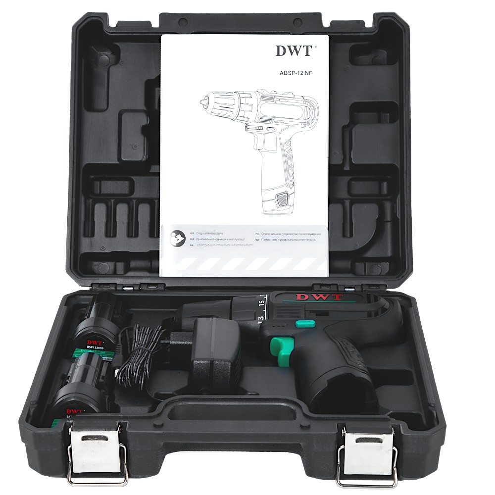Дрель-шуруповерт аккумуляторная DWT ABSP-12 NF-2 BMC