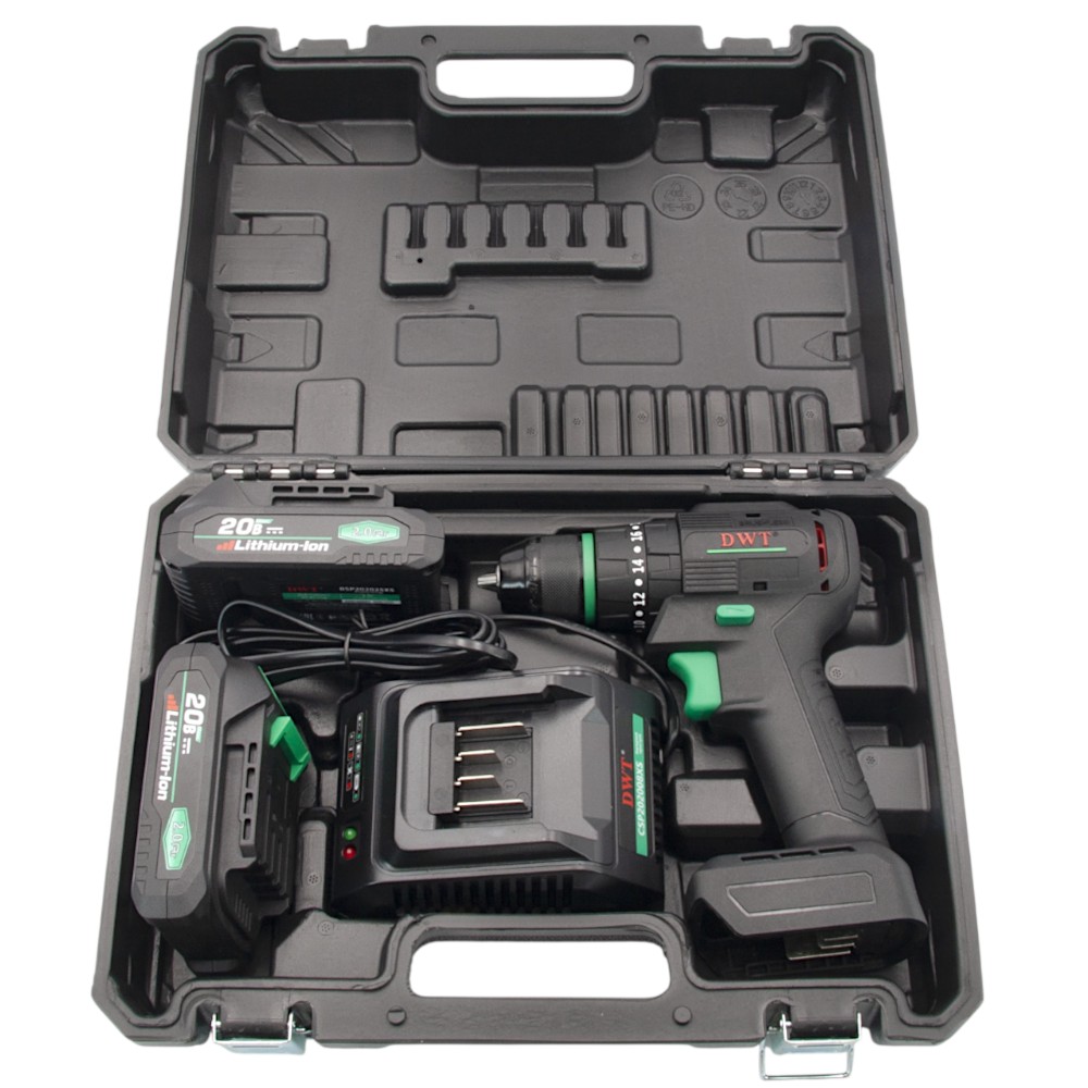 Дрель-шуруповерт ударная аккумуляторная DWT ASBP-20 DNM-2 BMC