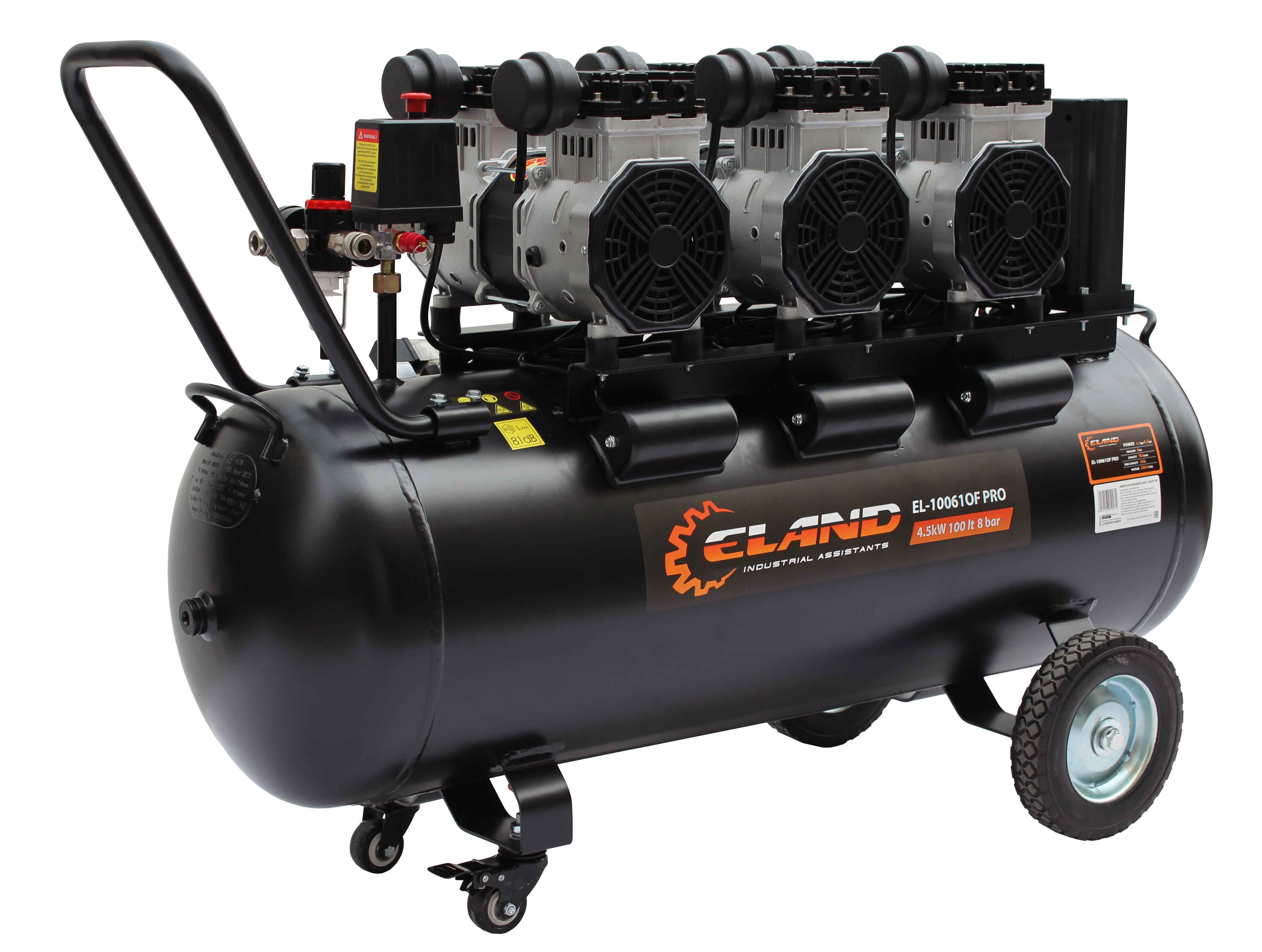 Компрессор воздушный безмаслянный ELAND EL-10061OF PRO