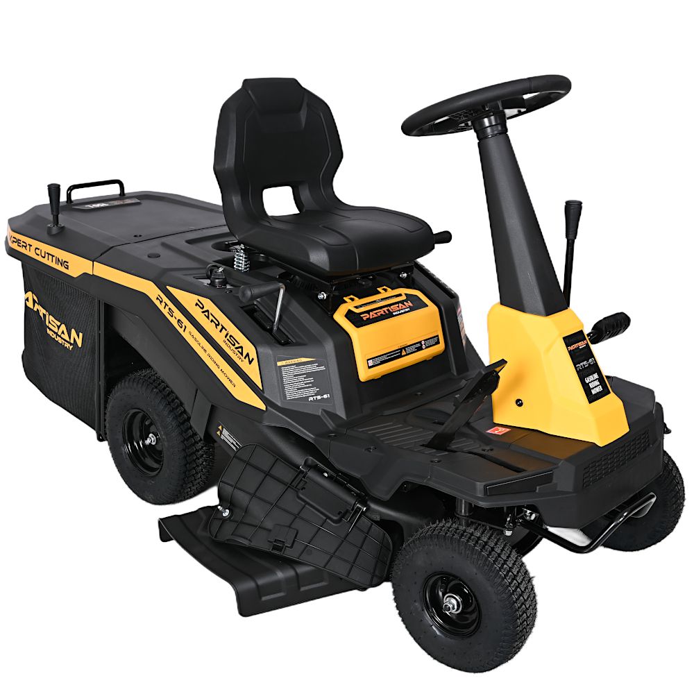 Газонокосилка бензиновая самоходная с сиденьем (райдер) PARTISAN RTS-61