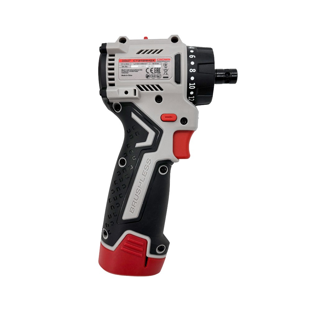 Дрель-шуруповерт аккумуляторная со сменными патронами CROWN CT21129HQX-2 BMC