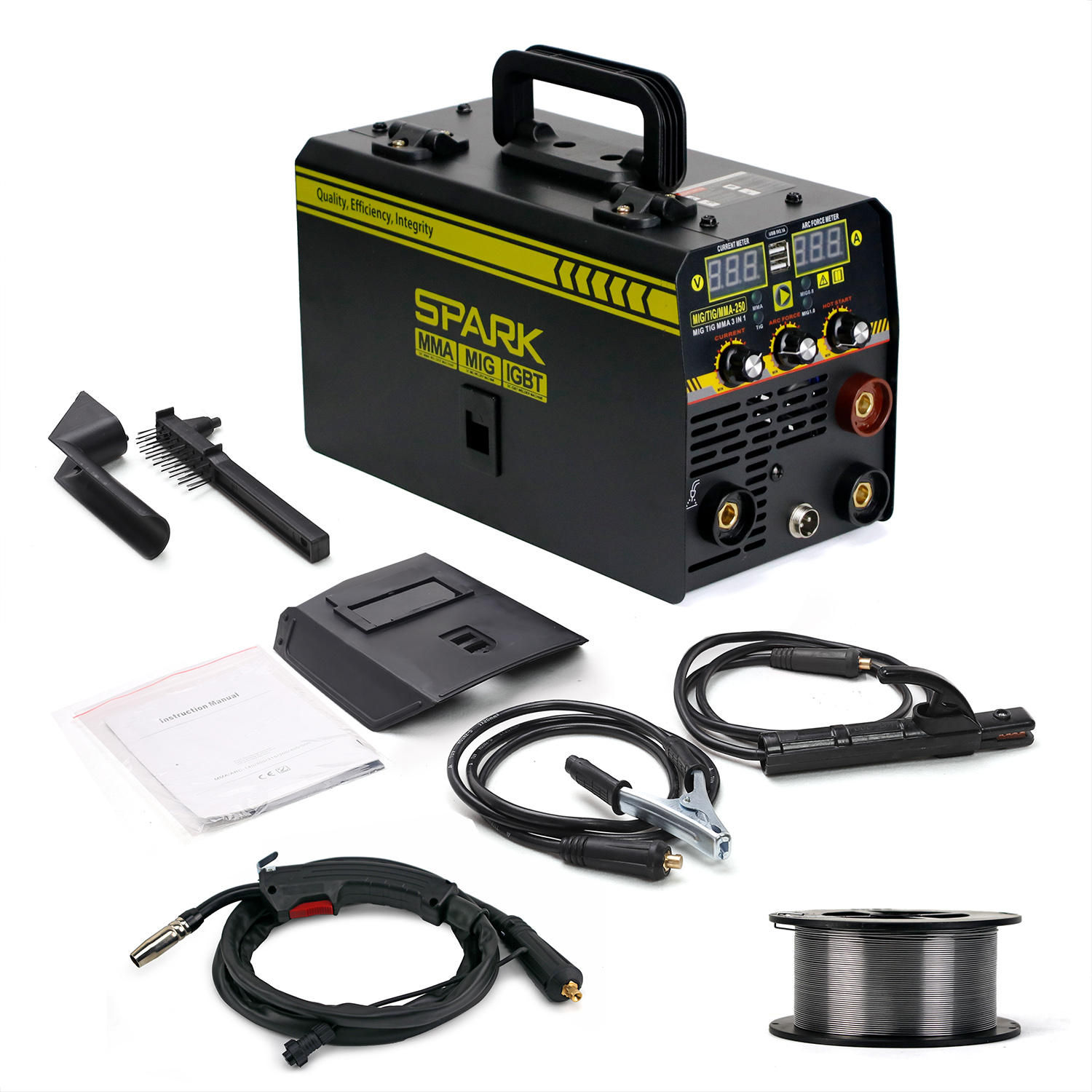 Полуавтомат сварочный SPARK MIG/TIG/MMA-250 (1кг)**