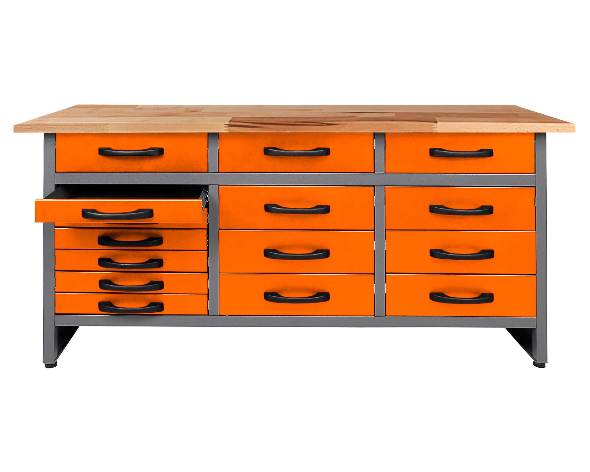 Стол-верстак для мастерской BAUMEISTER BTC-008A ORANGE