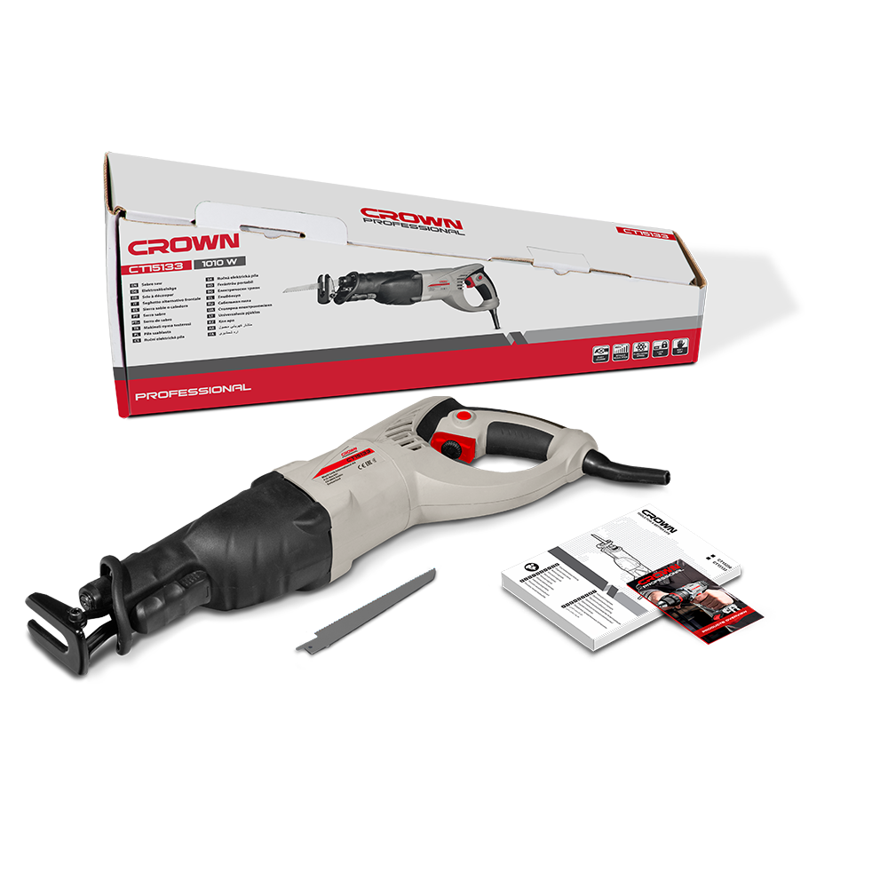 Пила сабельная CROWN CT15133