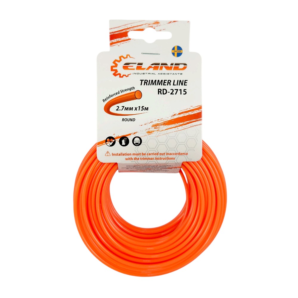Леска для триммера ELAND RD-2715 2,7мм*15м,круг (отгружается кратно 10 шт)